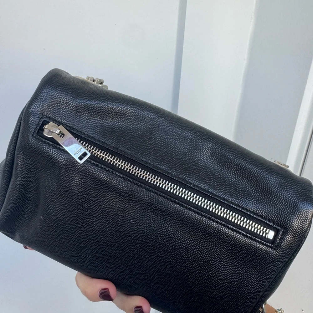 Saint Laurent YSL West Hollywood Bag – Black Pebbled Leather – Authentic - Picture 6 of 12